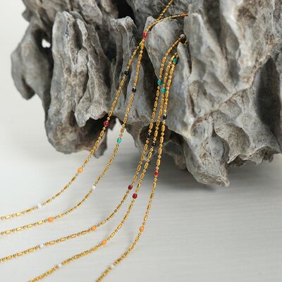 Oil Drip Bead Necklace