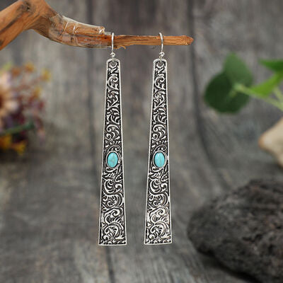 Turquoise Bar Earrings