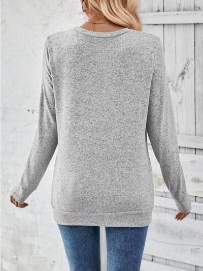 Round Neck Long Sleeve Shirt