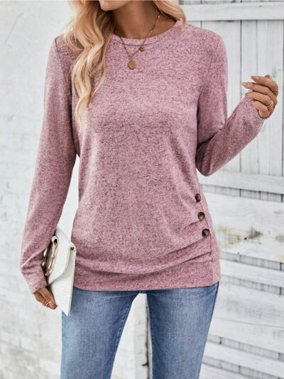 Round Neck Long Sleeve Shirt