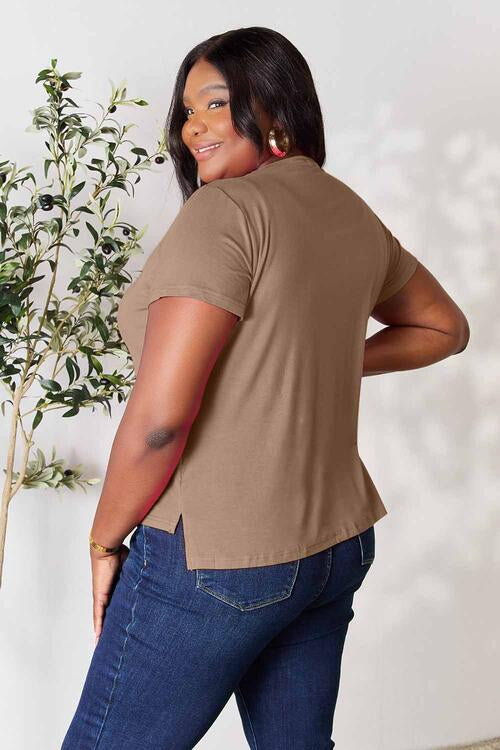 Basic Bae Full Size Round Neck Short Sleeve Shirt