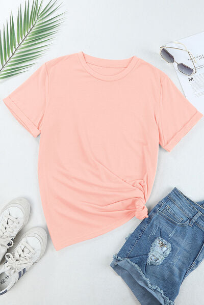 Rabbit Round Neck Short Sleeve T-Shirt