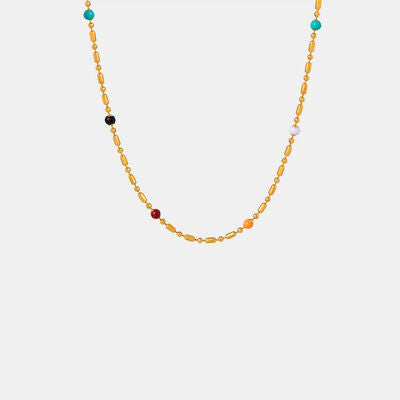 Oil Drip Bead Necklace