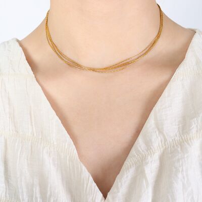 Multi-Layer Clavicle Chain Necklace