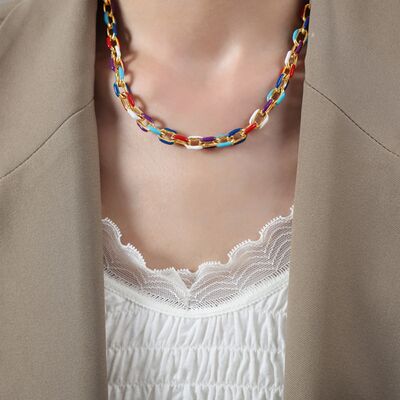 Chain of many Colors Necklace