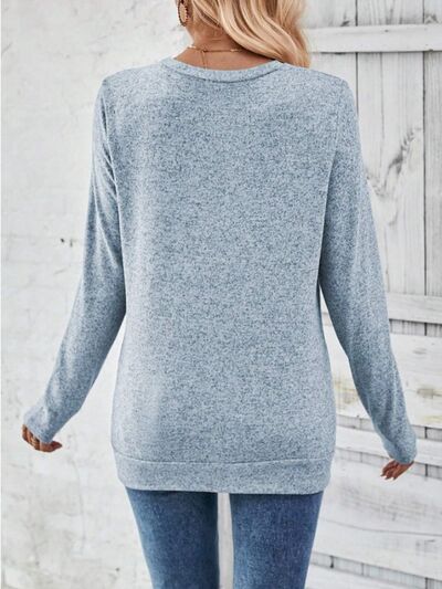 Round Neck Long Sleeve Shirt