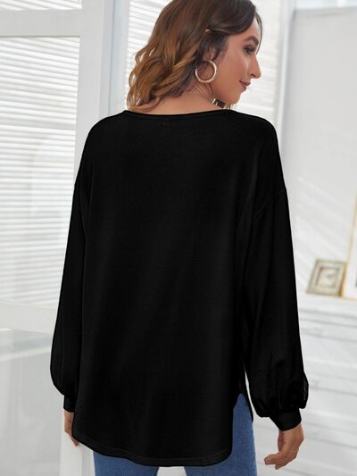 Round Neck Dropped Shoulder Shirt