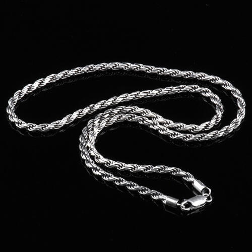Rope Chain 925 Sterling Silver Necklace
