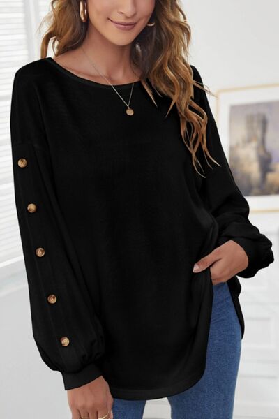 Round Neck Dropped Shoulder Shirt