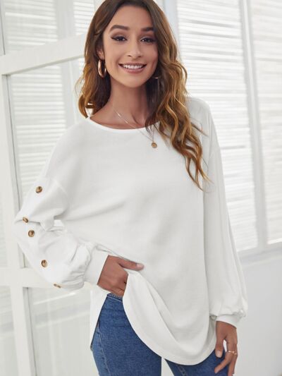 Round Neck Dropped Shoulder Shirt