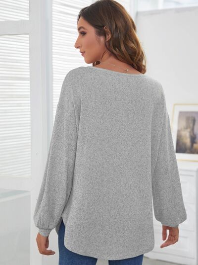 Round Neck Dropped Shoulder Shirt