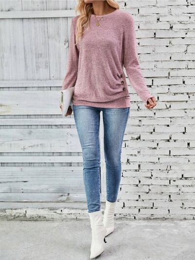 Round Neck Long Sleeve Shirt