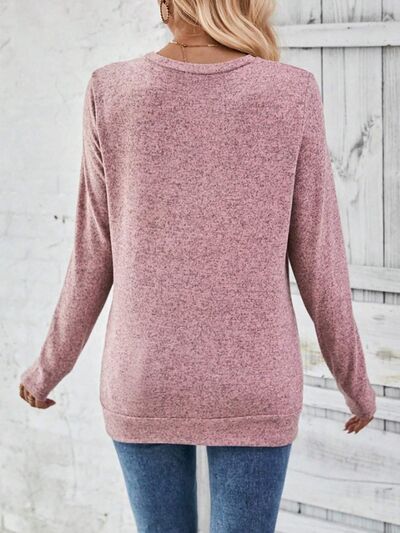 Round Neck Long Sleeve Shirt