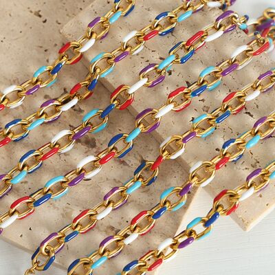 Chain of many Colors Necklace