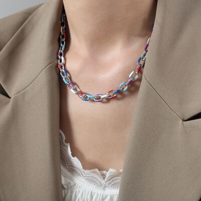 Chain of many Colors Necklace